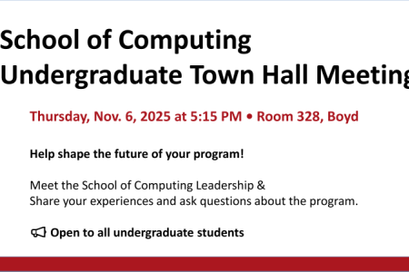 Undergraduate Town Hall meeting information